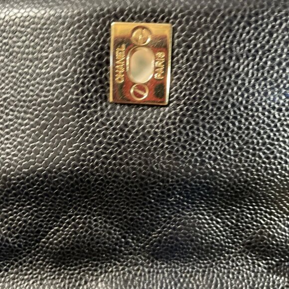 Chanel Shoulder Bag Double flap Black Caviar Leather new - Picture 11 of 16